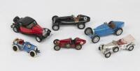 MODELS: A collection of six Bugatti and Bentley models