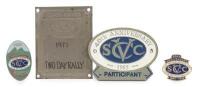 VINTAGE CAR CLUBS: A collection of four Vintage Sports Car Club of Victoria badges