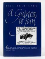 VINTAGE SPORTS CARS: 'A Guinea to Join - Early Days of the Vintage Sports Car Club of Australia & Motor Sports in NSW', hardcover book