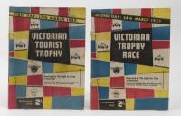 VICTORIAN TOURIST TROPHY: Two programs from the 1957 Victorian Tourist Trophy event of March 1957