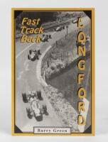 AUSTRALIAN RACING: "Fast Track Back Longford" by Barry Green, with a personal message and signature, softcover, 184 pages