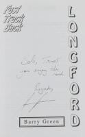 AUSTRALIAN RACING: "Fast Track Back Longford" by Barry Green, with a personal message and signature, softcover, 184 pages - 2