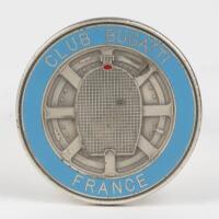 BUGATTI CLUB FRANCE BADGE: A very rare fine detailed badge from the Bugatti Club of France, 6cm wide