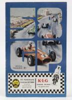 MT PANORAMA: An official program of the Sunday 5th & 6th of October, 1958 Australian Tourist Trophy & 23rd Australian Grand Prix event