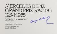 MERCEDES BENZ: 'Mercedes Benz Grand Prix Racing 1934-1955 by George C. Monkhouse', 203 pages, signed by the author - 2