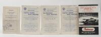 RACING PROGRAMS: A collection of five racing programs from UK events,
