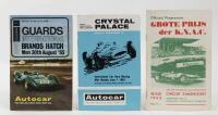 EUROPEAN RACING PROGRAMS: A collection of three racing event programs from Zandvoort July 18, 1965, Crystal Palace June 7, 1965 and Brands Hatch August 30, 1965
