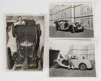 MG K3: A reproduced photograph of an MG K3 which competed at the 1934, 500 mile race at Brooklands