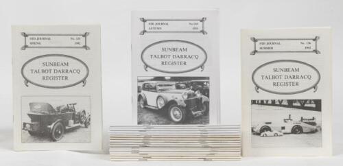 SUNBEAM/TALBOT: A collection of 20 issues of the Sunbeam Talbot Darracq Register Journal from 1992 up to 1998