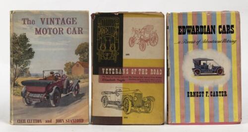 EDWARDIAN/PRE WAR CARS: Three books relating to Edwardian & pre war era cars