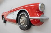 A decorative full size wall hanging of a profile of Corvette C1 in fiberglass, 440cm wide [Location: Cheltenham, VIC] - 7