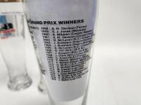 AUSTRALIAN GRAND PRIX 1980: A set of four commemorative large beer glasses from the 1980 Australian Grand Prix at Calder Raceway, 24cm high - 3