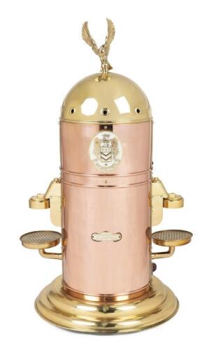 22 · A 2007 Elektra Belle Epoque P1 polished brass and copper electric Italian coffee machine, in the 1950 style [Location: Cheltenham, VIC]
