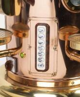 A 2007 Elektra Belle Epoque P1 polished brass and copper electric Italian coffee machine, in the 1950 style [Location: Cheltenham, VIC] - 7