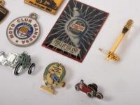BADGES: A collection of automotive miscellaneous badges, key rings, tie pins, lapel pins etc - 2