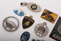 BADGES: A collection of automotive miscellaneous badges, key rings, tie pins, lapel pins etc - 4