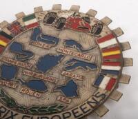 FORMULA ONE: A Formula One 'Grands&nbsp;Prix Europeens'&nbsp;car decorative badge, circa 1960s - 2