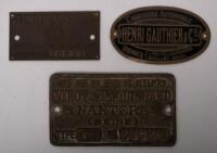 VINOT: A collection of three vintage French badges