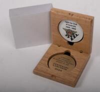 LIGHT CAR CLUB: A decorative display piece to commemorate the Light Car Club of Australia Centenary Luncheon of 2024 in wooden display box