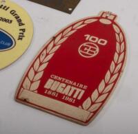 BUGATTI RALLY BADGES: A collection of Bugatti related rally badges - 3