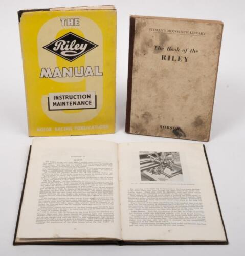 RILEY: Three operating & instruction manuals relating to Riley