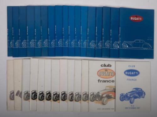 463 · BUGATTI CLUB OF FRANCE: An incomplete collection of bulletins published by the Bugatti Club of France, 29 issues in total