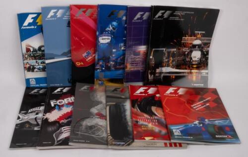 MELBOURNE GRAND PRIX: A collection of 12 official programs from the Formula One Grand Prix of Melbourne