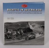 BUGATTI/BOB KING: 'Bugattis In Australasia - A History of the Bugatti Car in Australia & New Zealand by Bob King", signed by the author, hardcover, published 1992, also includes an assortment of items such as invitations to Bob King, cards & letters relat - 4