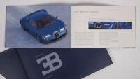 BUGATTI: Two publications relating to Bugatti, a beautifully&nbsp;presented brochure booklet with picture cards and CD, detailing Bugatti model history up to present day and also the Ettore Bugatti International Magazine of Automobiles and Other Art Objects, 2 - 9