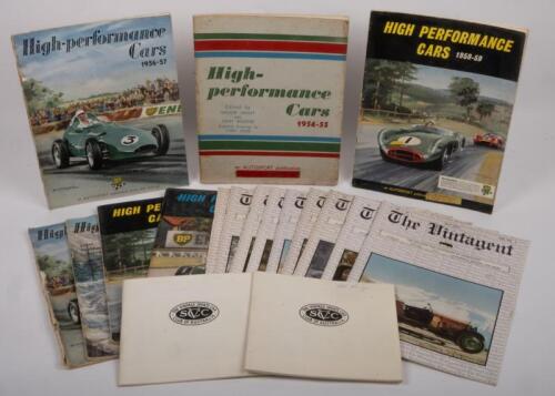 VINTAGE CARS: A collection of assorted items related to vintage cars