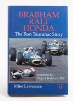 MRD: 'BRABHAM&nbsp;RALT HONDA' a scace hardcover book by Mike Lawrence, title page hand signed by Ron Tauranac in black marker