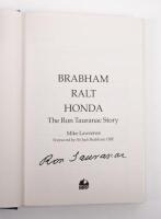 MRD: 'BRABHAM&nbsp;RALT HONDA' a scace hardcover book by Mike Lawrence, title page hand signed by Ron Tauranac in black marker - 3