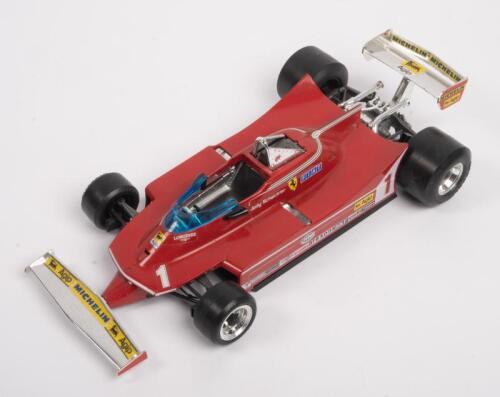 FERRARI 312: A 1:14 scale Ferrari 312 T5 model by Bburago, as raced by Jody Scheckter