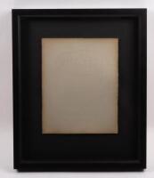 BUGATTI: An original and rare prewar 'Ettore Bugati Molshiem' watermarked factory paper, with logo at top, float mount framed, paper 26cm high, 21cm wide