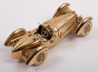 BUGATTI: A 1:18 scale Burago&nbsp;1934 Bugatti Type 59 gold model&nbsp; - 2