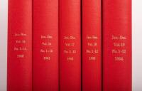 AUSTRALIAN MOTOR SPORT: A collection of Australian Motor Sport magazine all nicely bound in folders, including Volume 15, January-November&nbsp;1960 up to Volume 19, January-December 1964 - 2