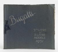 3.200 & 5 LITRE: A&nbsp;rare 1931 English 'Ettore Bugatti Automobiles' sales brochure