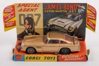 ASTON MARTIN DB5 JAMES BOND GOLDFINGER: An Aston&nbsp;Martin DB5 by Corgi Toys product number #261, complete with diorama cardboard display - 2