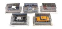 LIVE AND LET DIE: A collection of five 1:43 scale&nbsp;'Live And Let Die' diecast film car&nbsp;model GE Fabbri Ltd