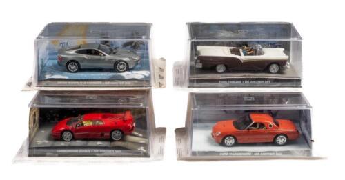 DIE ANOTHER DAY: A collection of four 1:43 scale 'Die Another Day' diecast film car model GE Fabbri Ltd