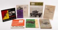TANK RAC CENTURION: A group lot of tank reading material, including RAC training 1951, tanks against Japan 1955 reprint, AFV ferrets and fox, plus more - 2