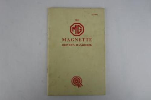 M.G: 'The MG Magnette Driver's Handbook'.
