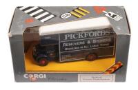 CORGI: Three&nbsp;Corgi&nbsp;models&nbsp;including&nbsp;No. C953/1,C953/2,C897/3&nbsp;Two Bedford O Series Pantechnicon and a AEC 508 Forward Control 5ton Cabover, within&nbsp;original box - 3