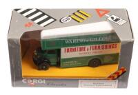 CORGI: Three&nbsp;Corgi&nbsp;models&nbsp;including&nbsp;No. C953/1,C953/2,C897/3&nbsp;Two Bedford O Series Pantechnicon and a AEC 508 Forward Control 5ton Cabover, within&nbsp;original box - 4