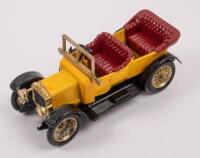 MATCHBOX: Four Matchbox models&nbsp;including Rolls-Royce Silver Ghost, 1911 Daimler, Mercer 1913 Raceabout Type 35J and a 1929 4 1/2 Litre 'Blower' Bentley - 4