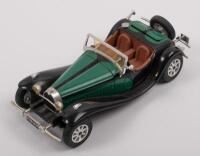 BUGATTI: Two 1:24 scale models; Bugatti Type 55 roadster, Bugatti Type 57 Atlantic 1936, no boxes. - 2