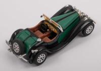 BUGATTI: Two 1:24 scale models; Bugatti Type 55 roadster, Bugatti Type 57 Atlantic 1936, no boxes. - 3