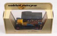 MATCHBOX YESTERYEAR: A Matchbox Models Of Yesteryear model Y12 1912 Ford model T, in Sunlight Soap livery within original box, a&nbsp;scarce model to find in the Yesteryear series