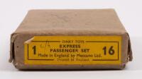 PASSENGER SET: A Dinky Toys No. 16 Express Passenger Set, comprising of to train carriages&nbsp;missing locomotive,&nbsp;in original box made in England by Meccano Ltd - 2