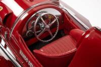 TIMOSSI FERRARI: A large detailed model of the 1951 Timossi-Ferrari racing hydroplane Arno XI on stand, 21cm high, 91cm long - 2